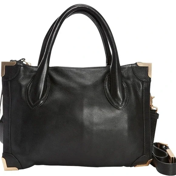 Fall Fashion black satchel bag - Picture 2 of 5